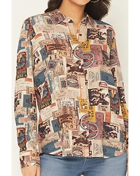 Idyllwind Women's Rodeo Ticket Featherlight Long Sleeve Snap Western Shirt
