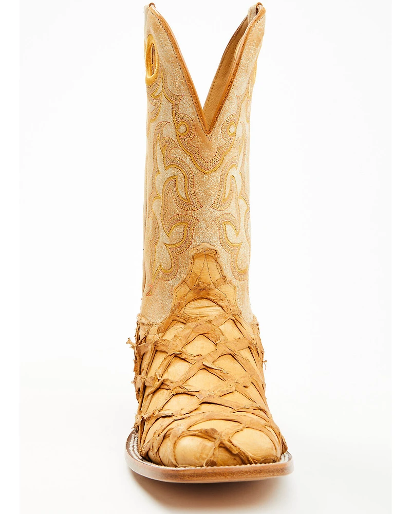 Cody James Men's Exotic Pirarucu Western Boots - Broad Square Toe