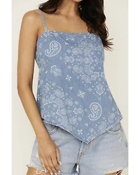 Wrangler Women's Smocked Bandana Top