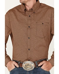 RANK 45® Men's Anvil Geo Print Button-Down Western Shirt
