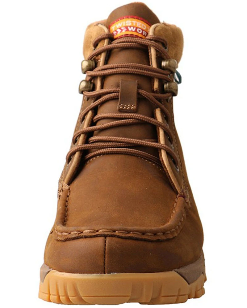 Twisted X Women's Saddle Lace-Up Work Boots - Soft Toe