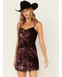 Idyllwind Women's Houston Cowl Neck Mini Dress