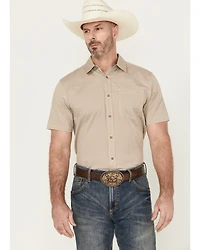 Cody James Men's Grill And Greet Geo Print Short Sleeve Button-Down Stretch Western Shirt