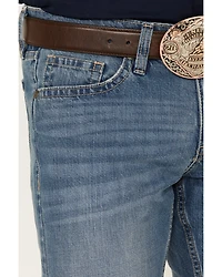 Cody James Men's Roughstock Wash Jackson Slim Straight Rigid Denim Jeans