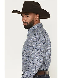 Ariat Men's Stoney Paisley Print Long Sleeve Button-Down Western Shirt