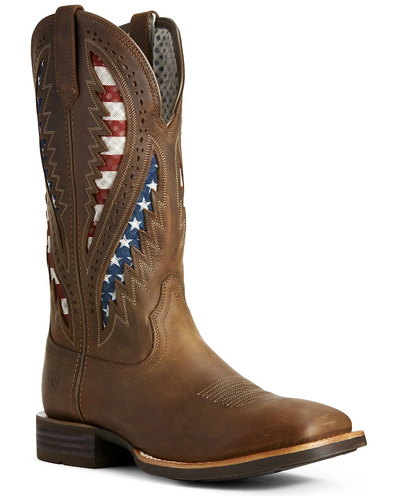Ariat Men's VentTEK Western Performance Boots - Broad Square Toe