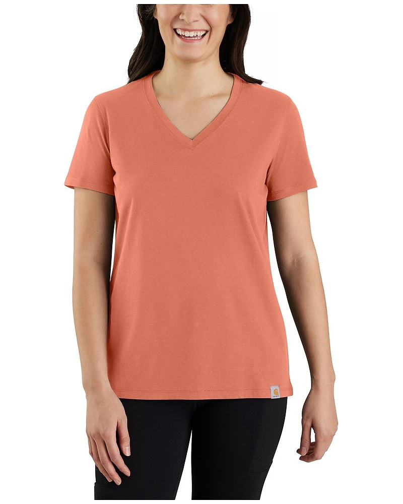 Carhartt Women's Relaxed Fit Lightweight Short Sleeve V-Neck T-Shirt