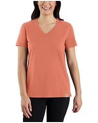 Carhartt Women's Relaxed Fit Lightweight Short Sleeve V-Neck T-Shirt