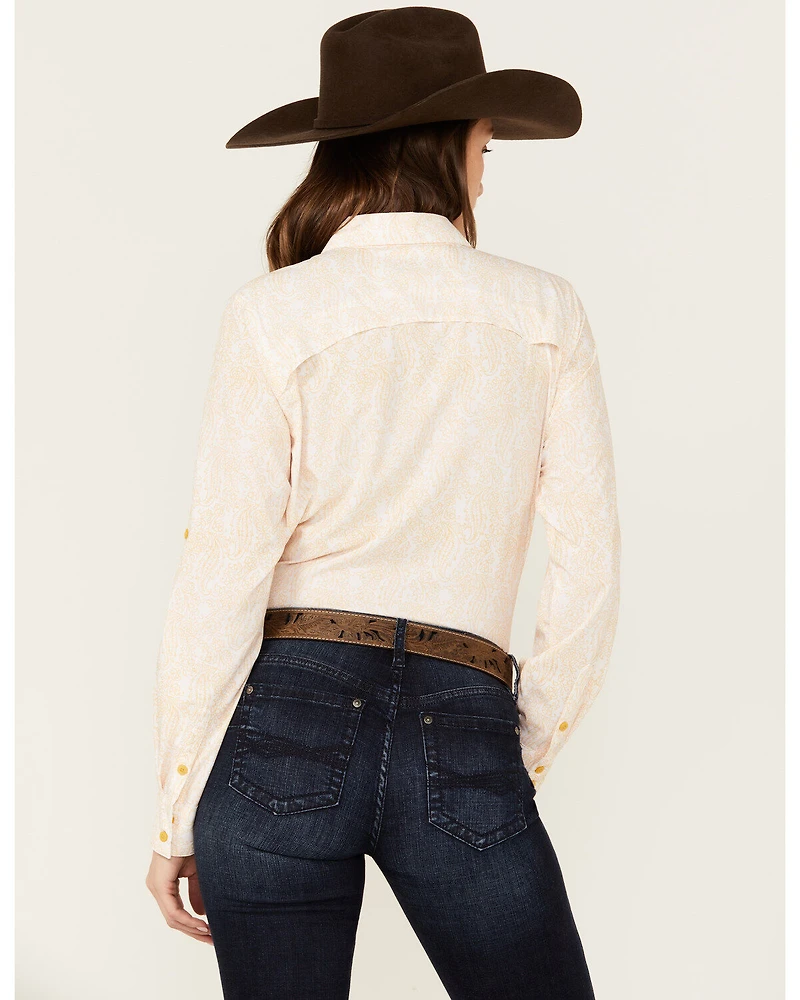 Ariat Women's Paisley Print VentTek Stretch Long Sleeve Button-Down Western Shirt