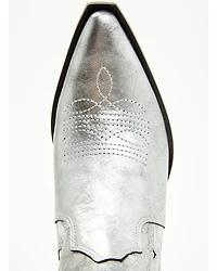 Free People Women's Way Out West Metallic Western Boots - Snip Toe