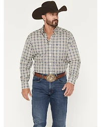Ariat Men's Damon Medallion Print Long Sleeve Button-Down Western Shirt