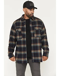 Thorogood Men's Plaid Print Heavyweight Long Sleeve Button-Down Flannel Shirt