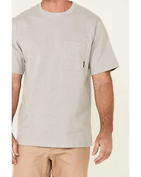 Hawx Men's Solid Light Gray Forge Short Sleeve Work Pocket T-Shirt