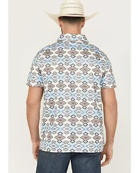 Rock & Roll Denim Men's Southwestern Striped Short Sleeve Polo