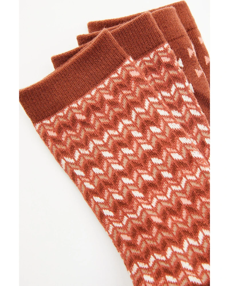 Shyanne Women's Riley Southwestern Print Socks - 2 Pack