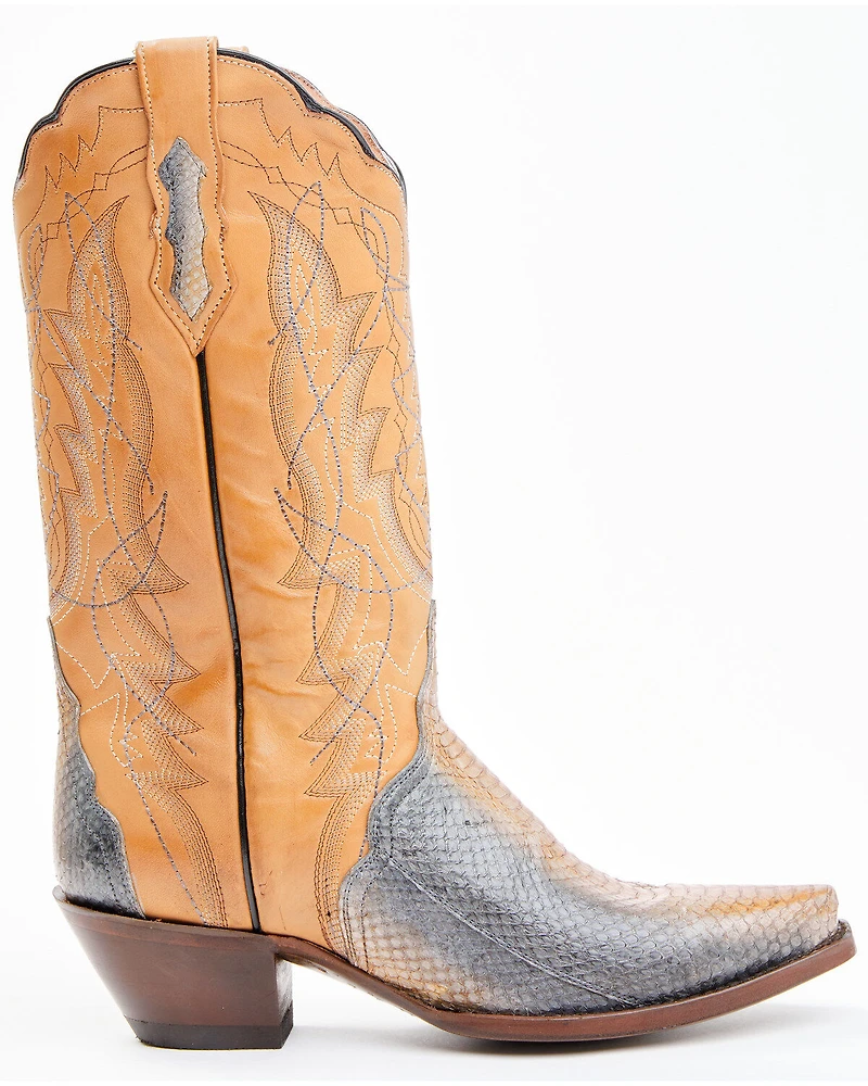 Dan Post Women's Zacatecas Exotic Watersnake Western Boots - Snip Toe