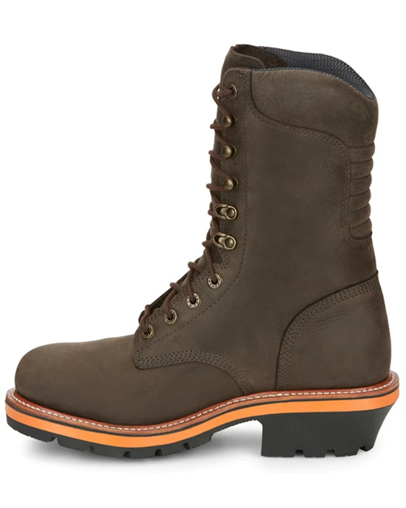 Chippewa Men's Thunderstruck 10" Waterproof Insulated Logger Work Boot - Soft Toe