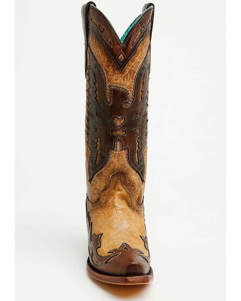 Corral Women's Eagle Overlay Tall Western Boots - Snip Toe
