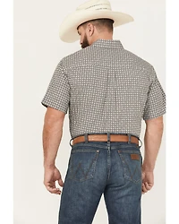 Cinch Men's Medallion Print Short Sleeve Button-Down Western Shirt