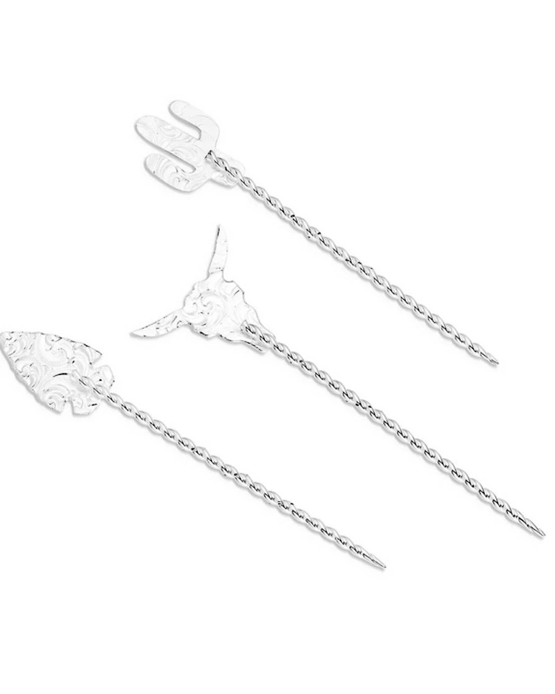 Montana Silversmiths Southwest Hat Picks - 3 Pieces