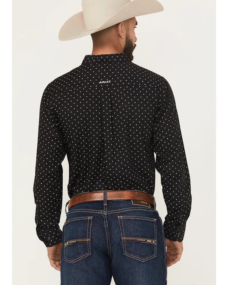 Ariat Men's Seymour Geo Print Long Sleeve Button-Down Western Shirt