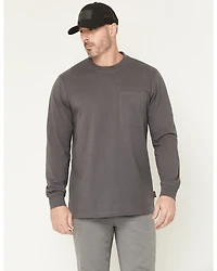 Hawx Men's Hawk Logo Long Sleeve Graphic Work T-Shirt