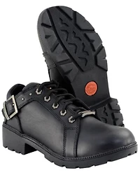 Milwaukee Leather Women's Lace-Up Motorcycle Shoes - Round Toe