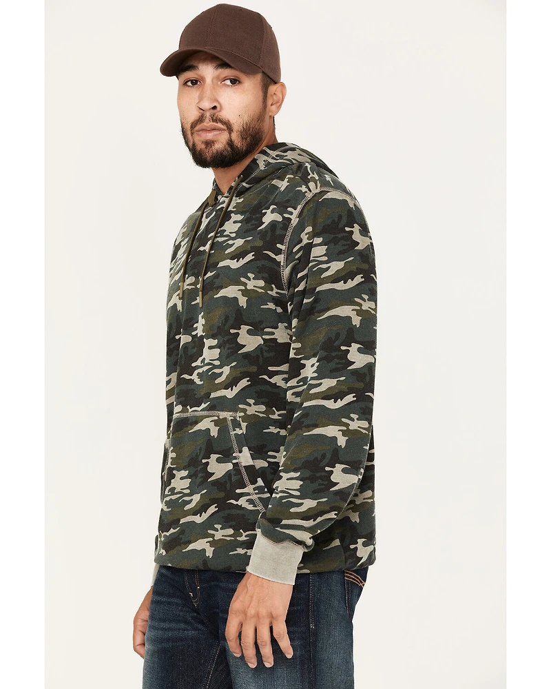 Moonshine Spirit Men's Now You See Me Burnout Camo Hooded Sweatshirt