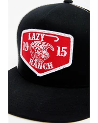 Lazy J Ranch Men's Red Ranch Logo Patch Mesh-Back Ball Cap