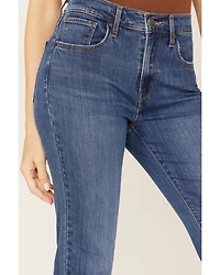 Levi's Women's 724 Dark Wash High Rise Straight Crop Jeans