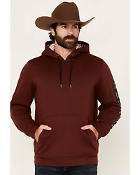 RANK 45® Men's Striped Logo Hooded Sweatshirt