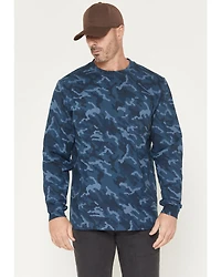 Hawx Men's Forge Camo Print Long Sleeve Work T-Shirt