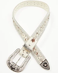 Shyanne Women's Nova Embellished Hair On Buckle Belt