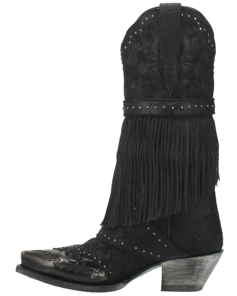 Dan Post Women's Bed Of Roses Western Boots - Snip Toe