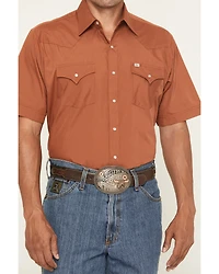 Ely Walker Men's Boot Barn Exclusive Solid Short Sleeve Snap Western Shirt