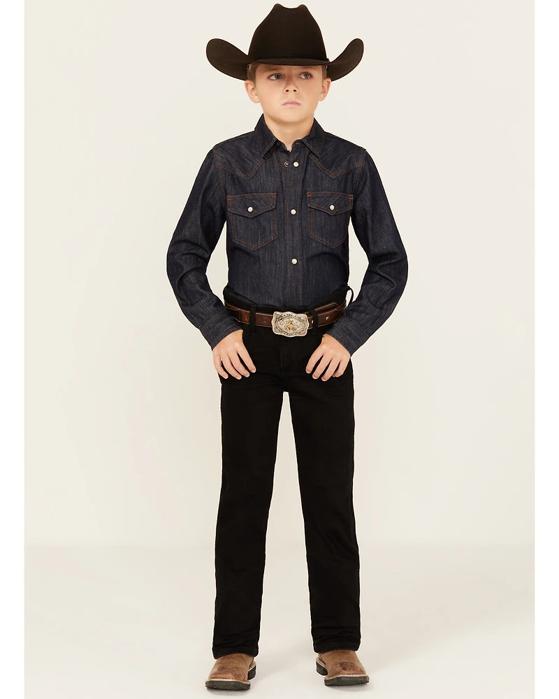 Wrangler Retro Boys' Slim Straight Stretch Denim Jeans