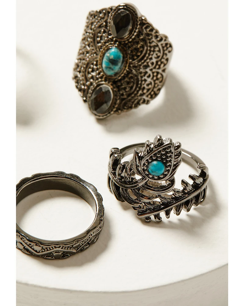 Shyanne Women's Enchanted Forest 5-Piece Ring Set