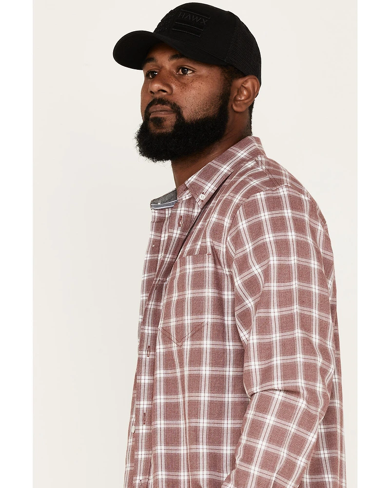Cody James Men's Montana Plaid Print Long Sleeve Button Down Shirt