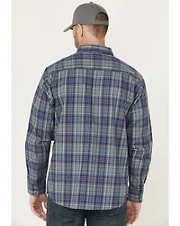 Ariat Men's FR Orson Plaid Print Long Sleeve Button-Down Work Shirt