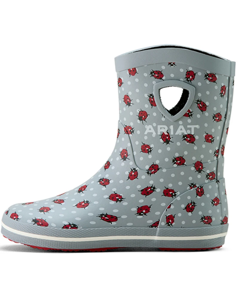 Ariat Boys' Kelmarsh Lady Bug Print Rubber Boots