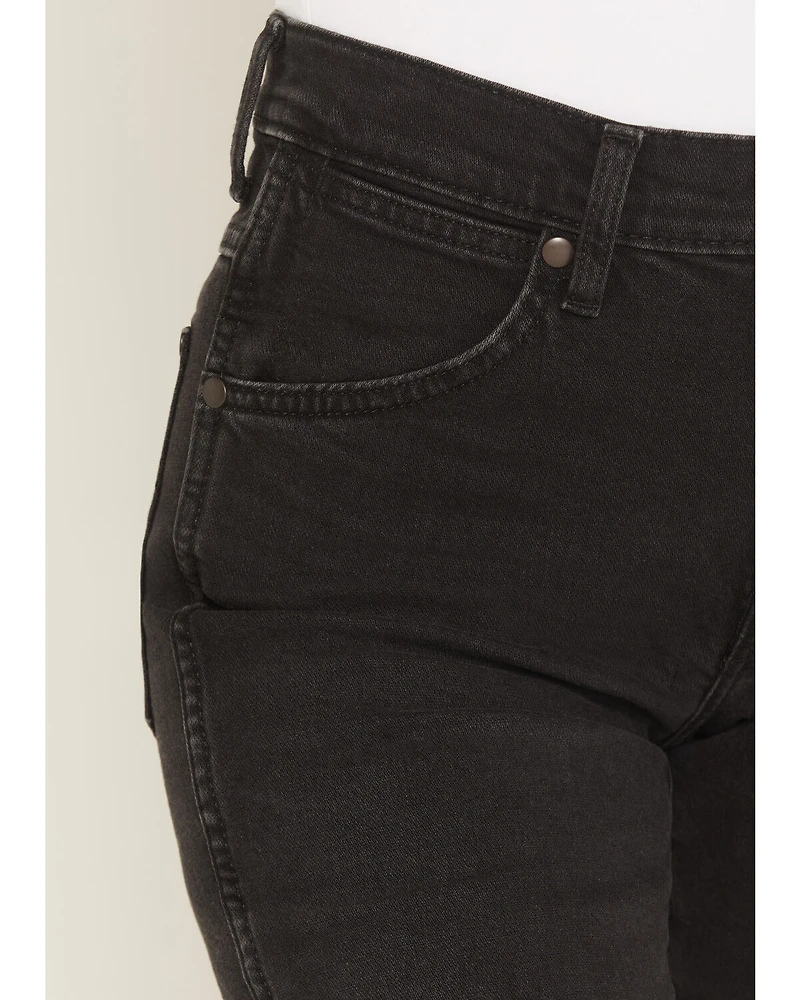 Wrangler Women's Mid Rise Wrancher Bootcut Stretch Denim Jeans