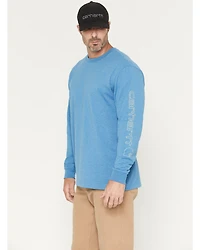 Carhartt Men's Loose Fit Heavyweight Long Sleeve Logo Graphic Work T-Shirt
