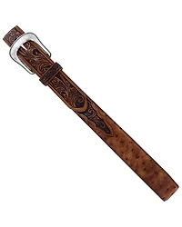 Tony Lama Men's Rustic Ostrich Western Belt