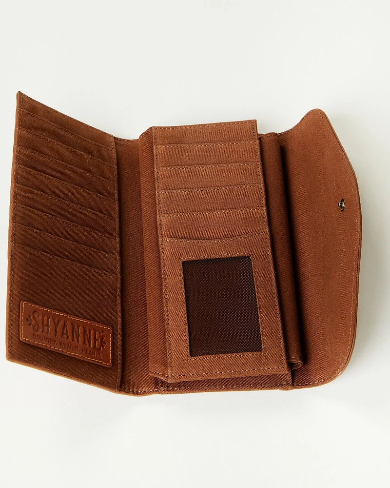 Shyanne Women's Wrenlee Tooled Underlay Wallet