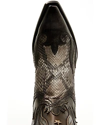 Corral Men's Exotic Python Overlay Short Western Boots - Snip Toe