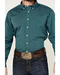 Resistol Men's Jackson Business Micro Striped Long Sleeve Button-Down Western Shirt