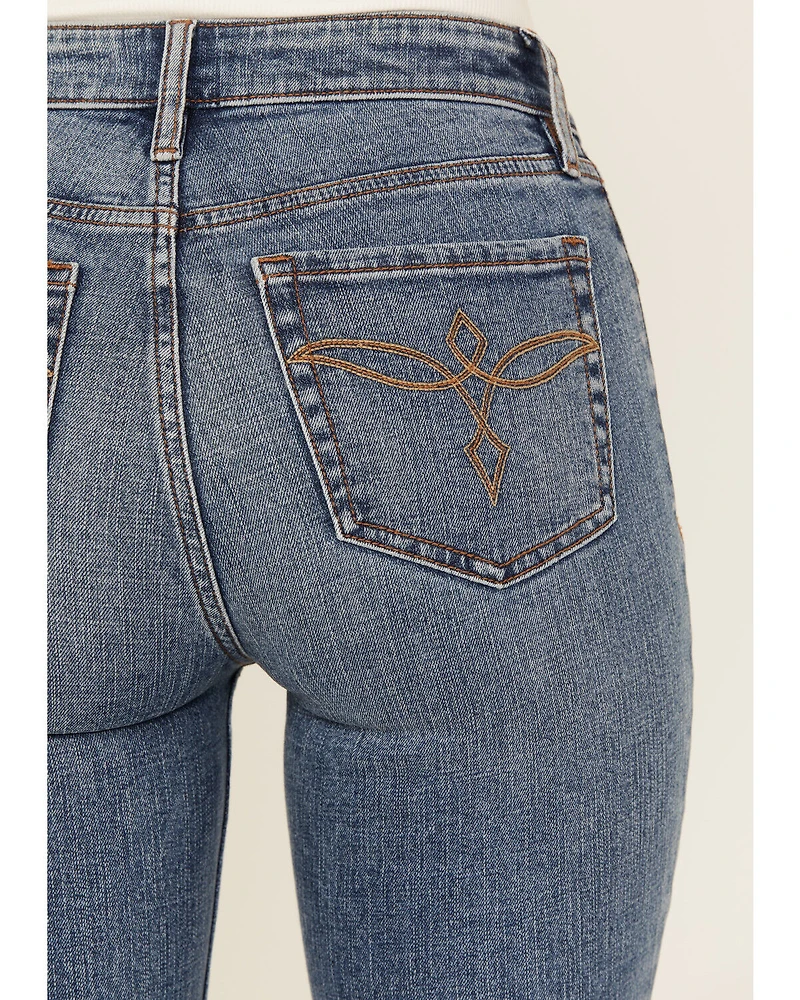 Shyanne Women's Celeste High Rise Bootcut Stretch Denim Jeans