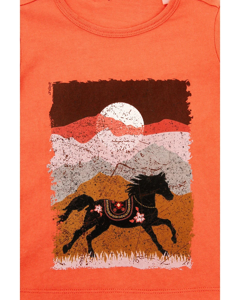 Shyanne Toddler Girls' Scenic Short Sleeve Graphic Tee