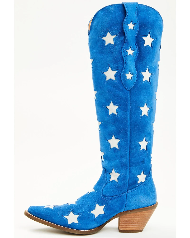 Dingo Women's Super Star Tall Suede Western Boots