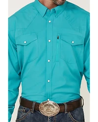 RANK 45® Men's Roughie Tech Long Sleeve Pearl Snap Western Shirt